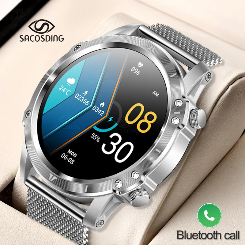 

Новинка 2022, мужские умные часы с вызовом Bluetooth, разрешение 360*360, HD, полный монитор, спортивные умные часы для фитнеса, Android и IOS