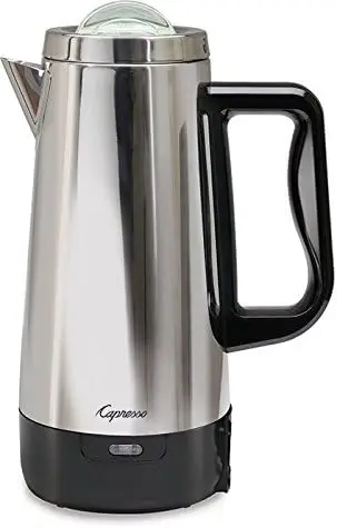 

Perk, 8 Cup Coffee Maker, Metallic