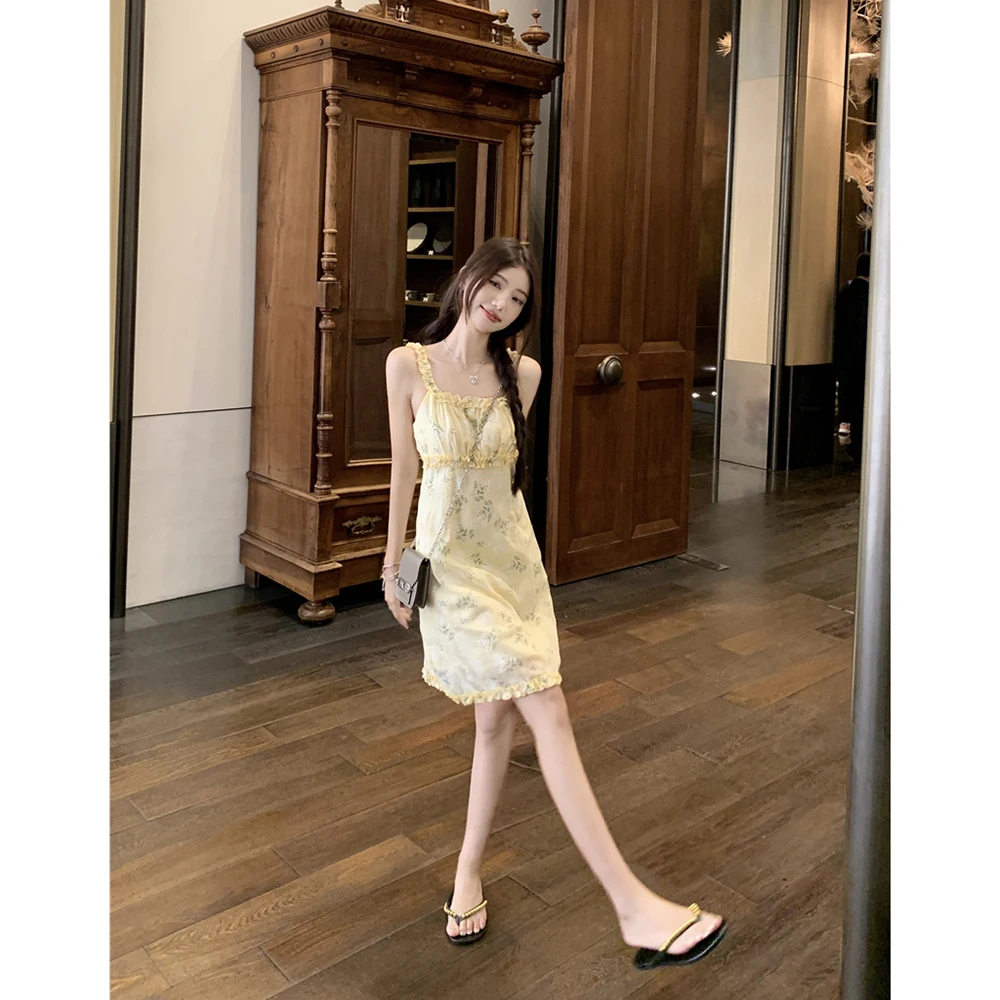 Женское цельнокроеное платье Aliexpress откровенное во французском стиле одежда на