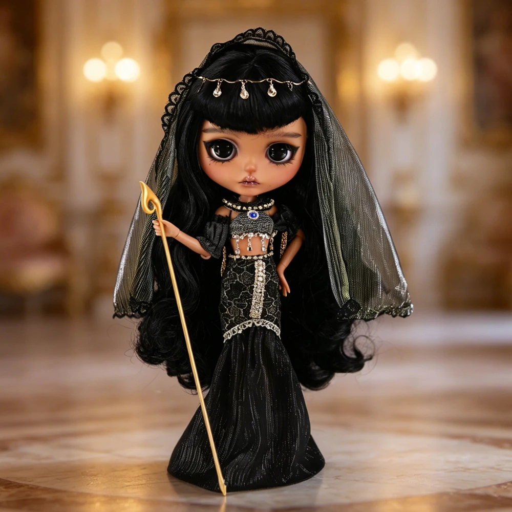 Кукла ICY DBS Blyth, масштаб 16, 30 см, черные глаза, ручная роспись макияжа, черные волосы, различные стили, варианты кукол в обнаженном виде и т.д. (art.: 3920dafa6301b) - 3920dafa6301b
