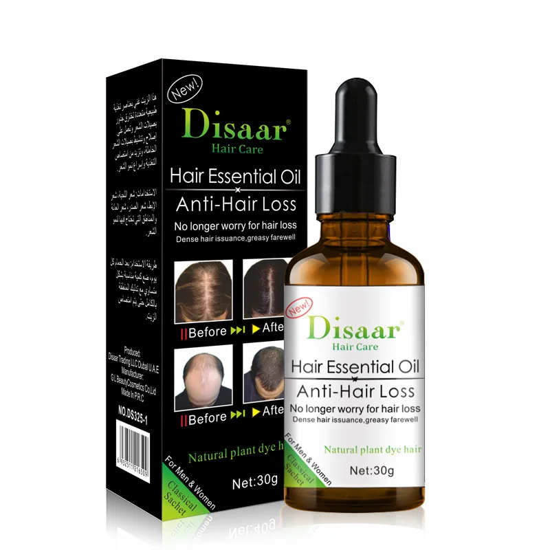 Disaar 30ml Ginger Herbal Plant Hair Essential Oil Hair Repair Furcation Protection Hair Growth Care Anti-hair Loss Essence