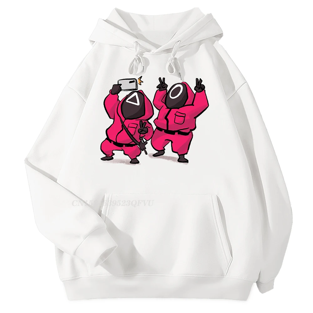

Funny Squid Game Cosplay Hoodie Autumn Streetwear Hoody Men Casual Gift Hooded Pullover Graphic Cotton Mens Hooded Pullover