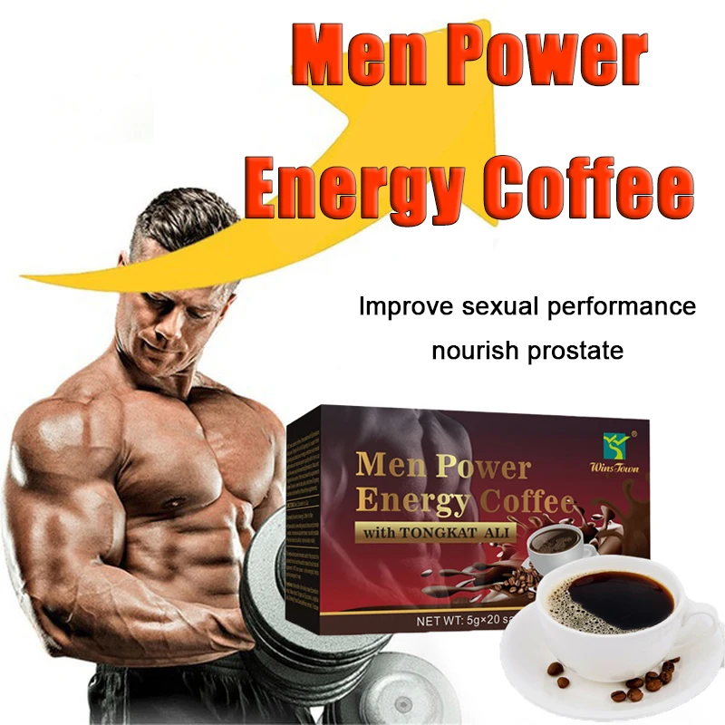 

Men Power Energy Coffee Male Health Testosterone Booster for Men Strength Endurance Performance Supplement Life Healthy Care