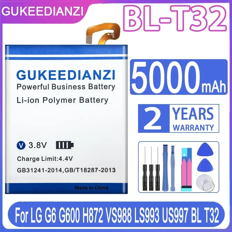 Аккумулятор для мобильного телефона LG BL T32/T9/T41/T39/T16/T8 42D1F/51YF/49SF G4 G5 G6 G7 G7+ G8 mini ThinQ/G600