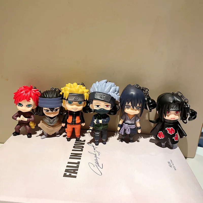 

Маленькая подвеска в стиле Наруто Hatake Kakashi Uzumaki Naruto Uchiha Itachi Uchiha Брелок с фигуркой сасуке аксессуары