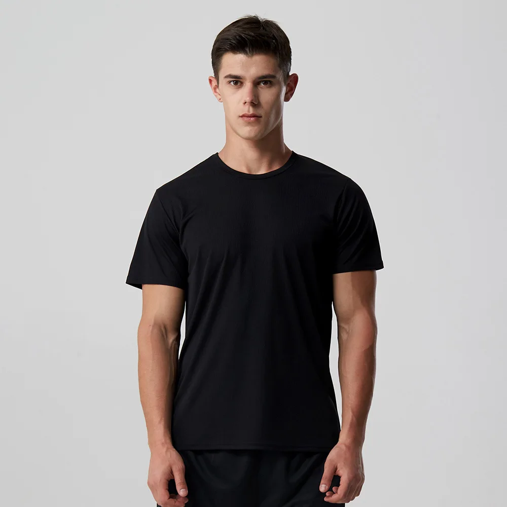 

MRMT 2023 Новая мужская быстросохнущая футболка, Тонкая Клетчатая дышащая футболка с круглым вырезом и коротким рукавом, впитывающая пот