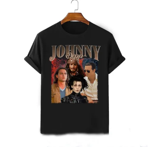 

Justice Johnny Depp Vintage T-shirt Johnny Depp Retro Shirt Pirate Johnny Tee