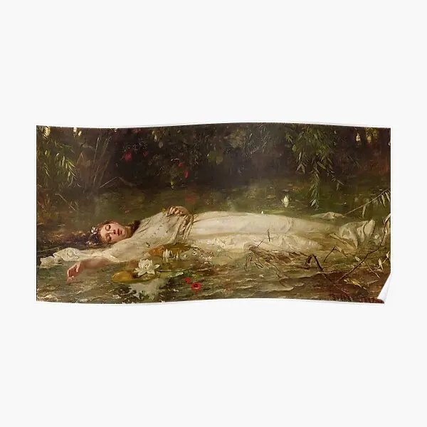 

Ophelia Фридрих Вильгельм Теодор Эй плакат Декор Искусство Современная комната Печать смешная винтажная картина стены без рамки