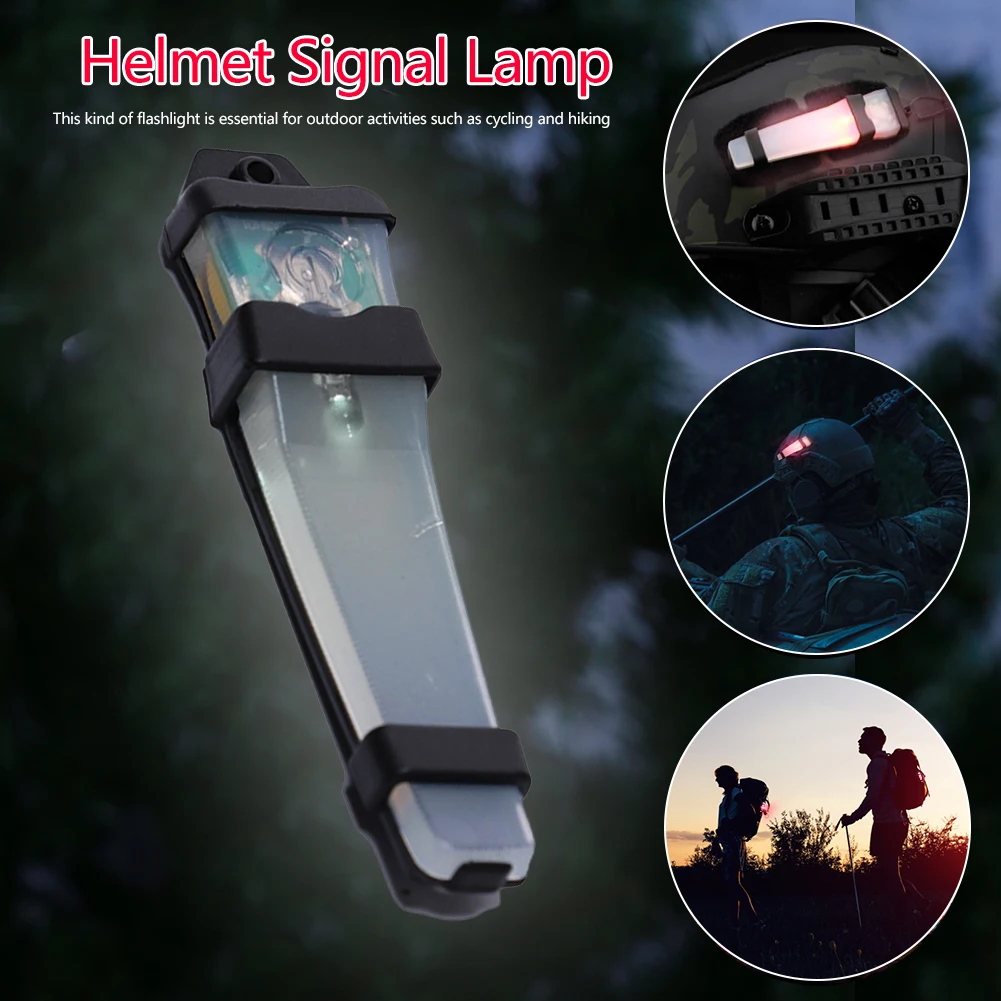 

Multi-purpose Helmet Flashlight Waterproof Helmet Signal Lamp Helmet Flash Lamp for Outdoor Bike Cycling for Sports Driving