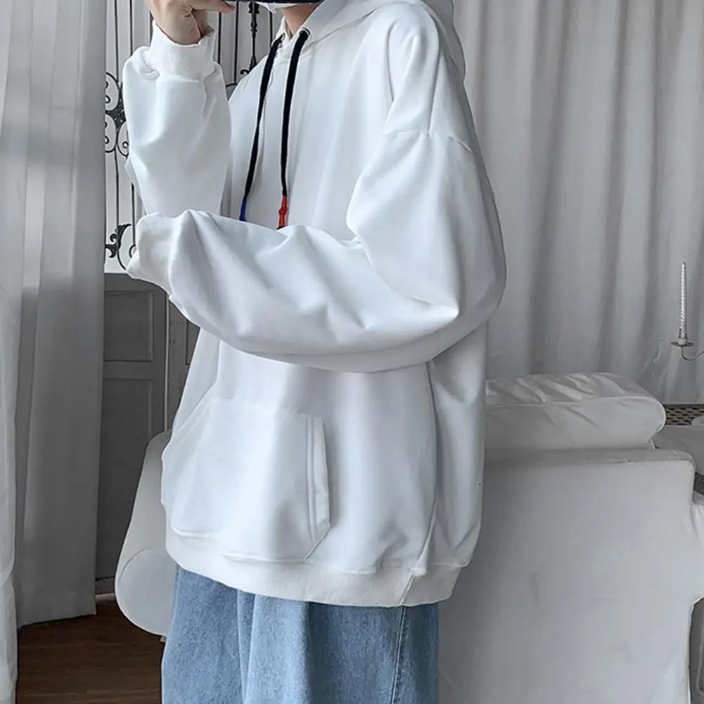 

Pullover Streetwear Big Pocket Plus Size Men Sweatshirt Men Clothing
