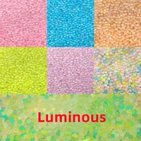 2 3mm luminous bubble glass beads non porous ab magic color bubble beads nail caviar beads diy jewelry materials wholesale