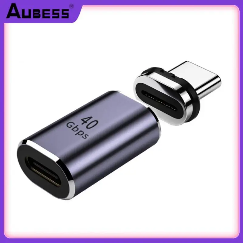 

8k@60hz Data Transfer Magnet Usb C To Type C Converter 40gbps Magnetic Charger Adapter 100w Fast Charging For Macbook