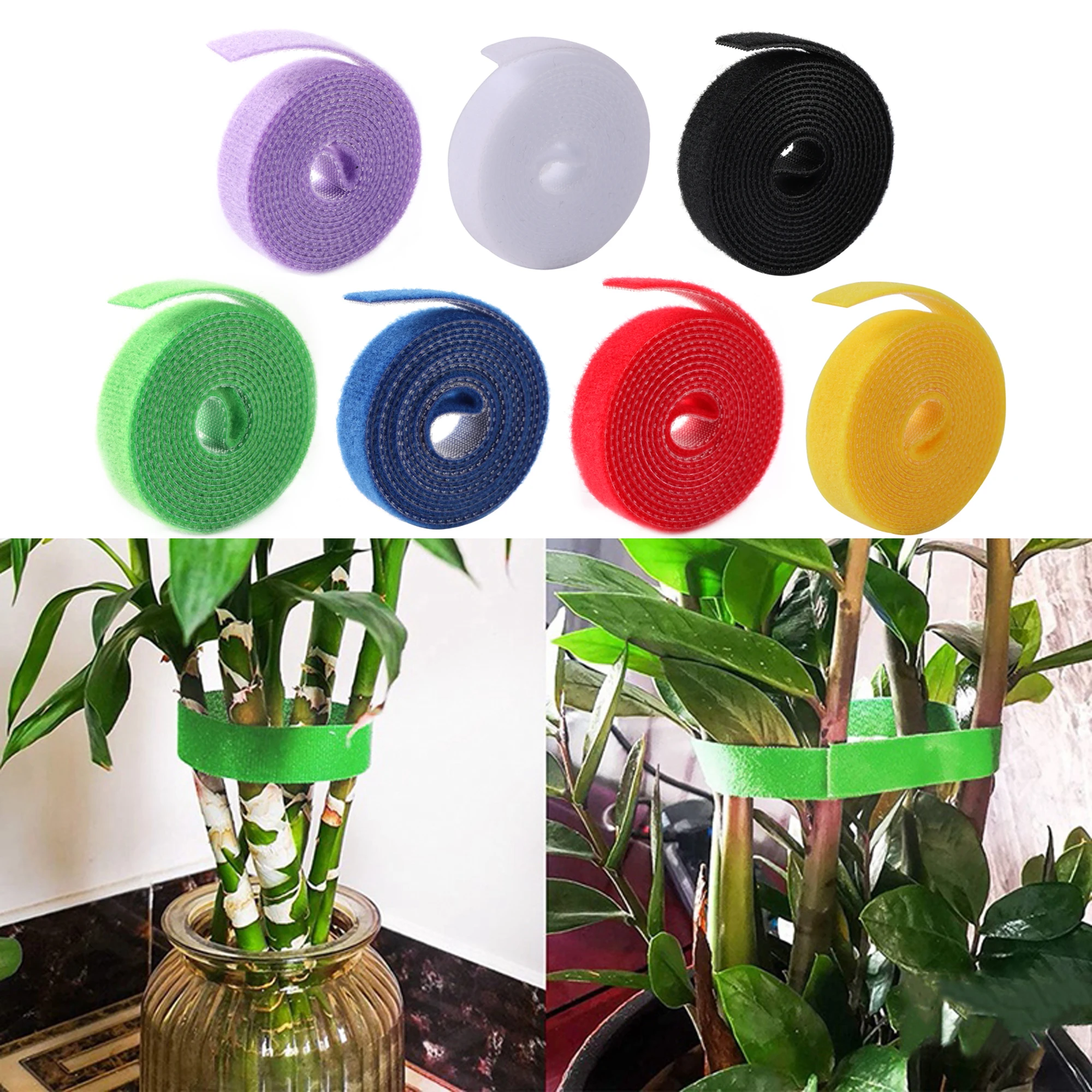 

1Pc Nylon Plant Fixing Tie Flower Rod Fixing Binding Tape Gardening Plant Shape Support Bandage Gardening Tools