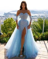 a line sweetheart hf148 evening party dresses for women floor length elegant luxury gowns vestidos de noche robes soir%c3%a9e