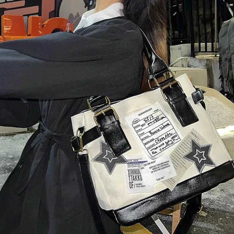 

Новая Винтажная острая Женская сумка через плечо с геометрическим дизайном, модная сумка INS Dark Y2K, ручные женские сумки через плечо, вместительная сумка