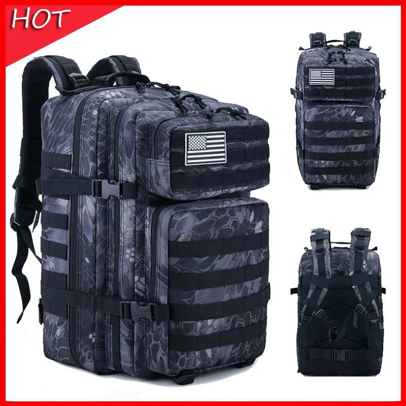 

Outdoor Large Bag Capacity Army Tactical Backpacks Military Assault Bags 3P EDC Molle Pack For Trekking Camping Hunting 25L/50L