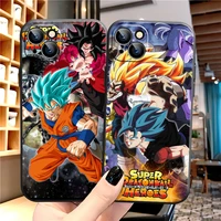 anime cartoon dragon ball phone case for iphone 12 13 11 pro max 6 6s 7 8 plus x xs xr mini se 2020 coque liquid silicon