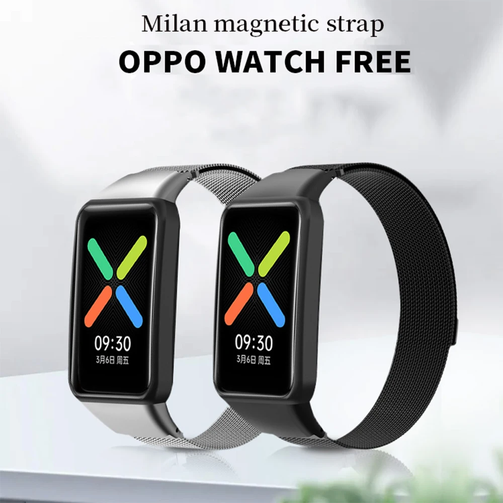 Миланский магнитный ремешок для часов OPPO бесплатный из нержавеющей стали