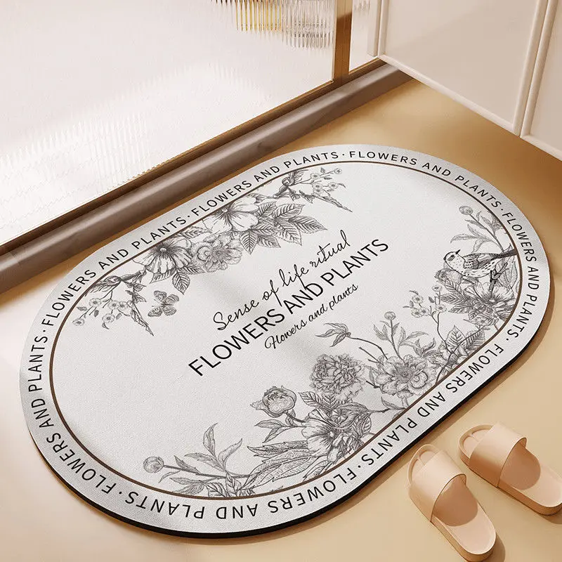 

Nordic Diatom Mud Mat Welcome Mats for Front Door Office Chair Mat for Carpet Home Non-slip Kitchen Mat Protective Floor Mat New