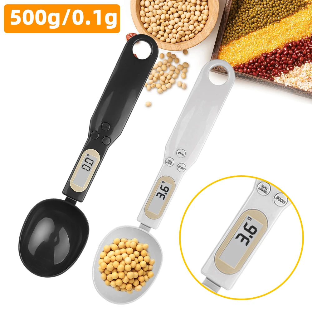 500g LCD Digital Kitchen Scale Electronic Cooking Food Weight Measuring Spoon Grams Coffee Tea Sugar Tools |