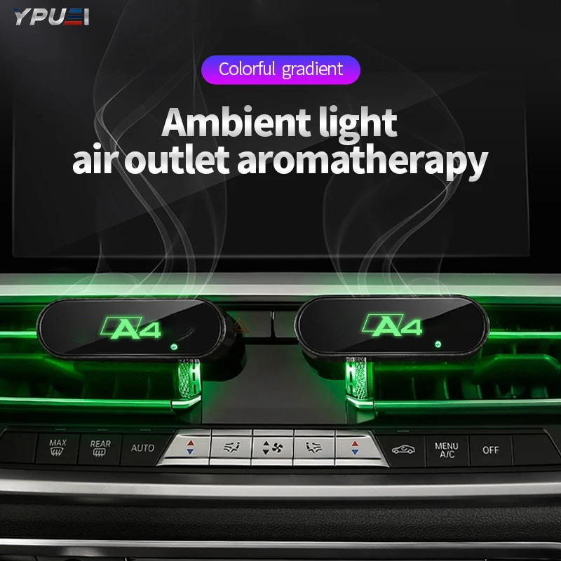 

1pcs 7Color USB Car Air Outlet Aromatherapy LED Decorative Lamp Auto Interior For Audi A4 B8 B9 B7 B6 B5 Auto Accessories