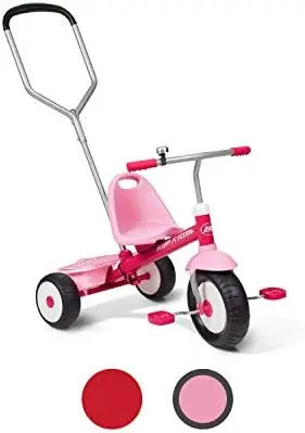 

Deluxe Steer & Stroll Trike, And Toddler Tricycle, Pink Bike, Age 2-5 Years