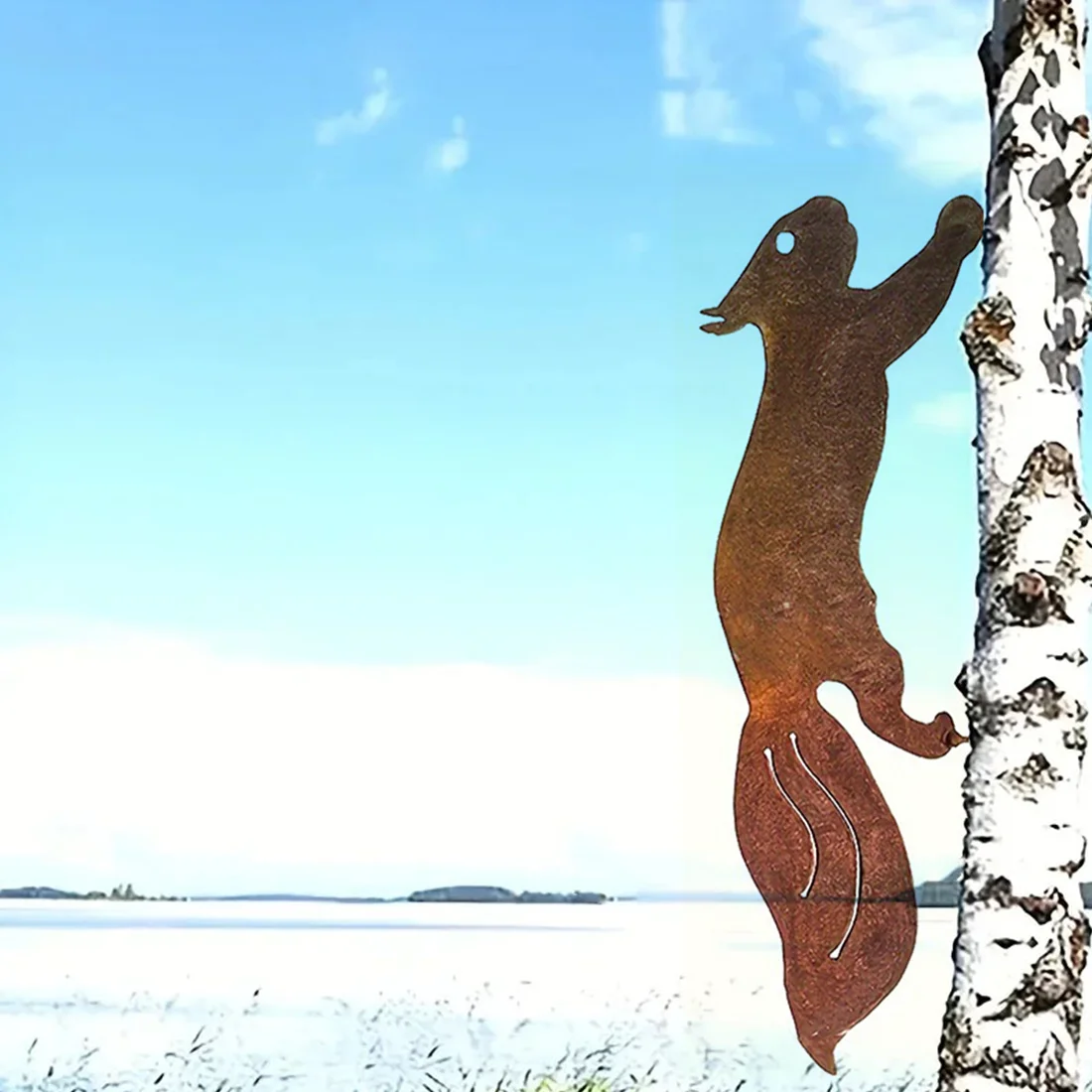 Элегантный креативный декор дерева 1 шт. — изысканный с ржавой белкой. Изящные