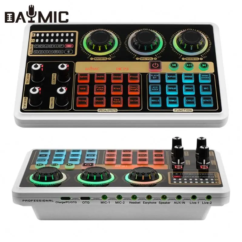 DJ-микшер DAYMIC HC19 звуковая карта звуковой интерфейс для прямой трансляции