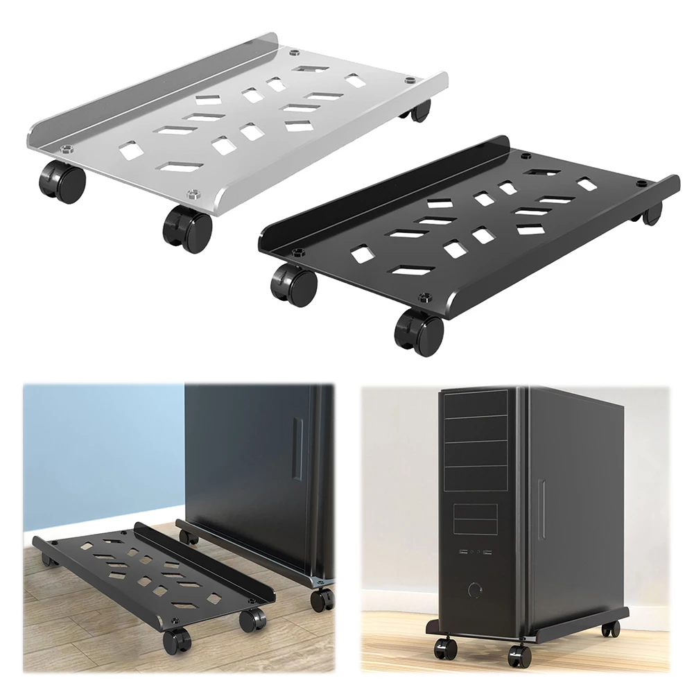 Подставка для ПК компьютерной башни с колесиками на колесиках Стальная башня