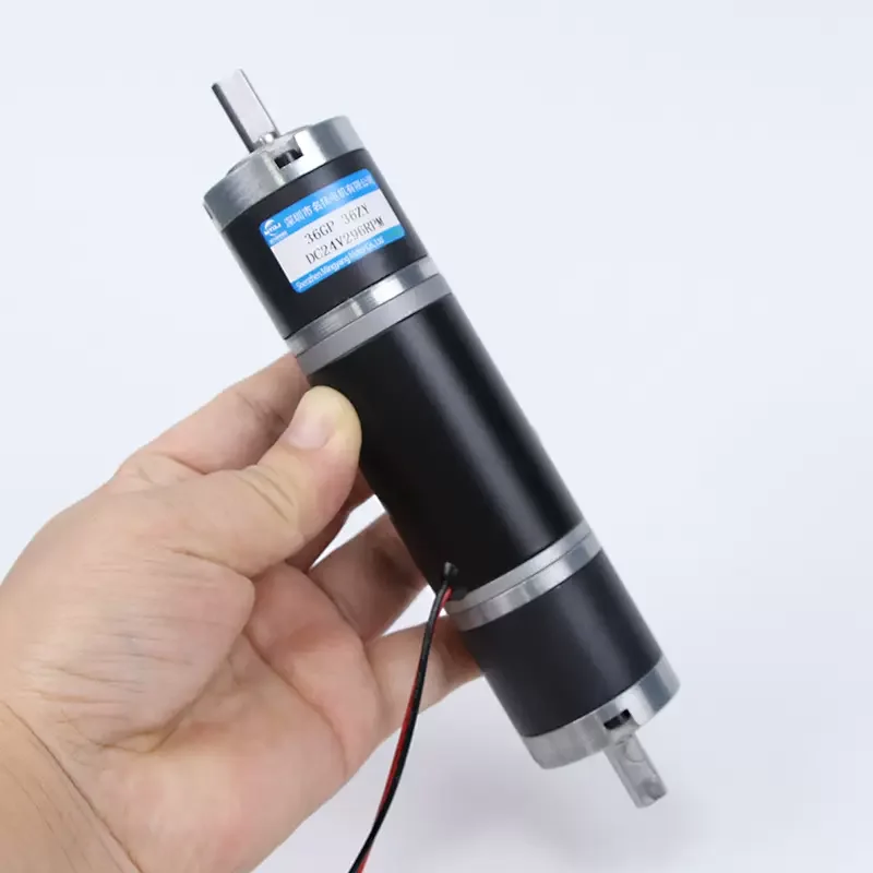 Двухвальный планетарный редукторный двигатель постоянного тока 12 В 24 в 36-36 с