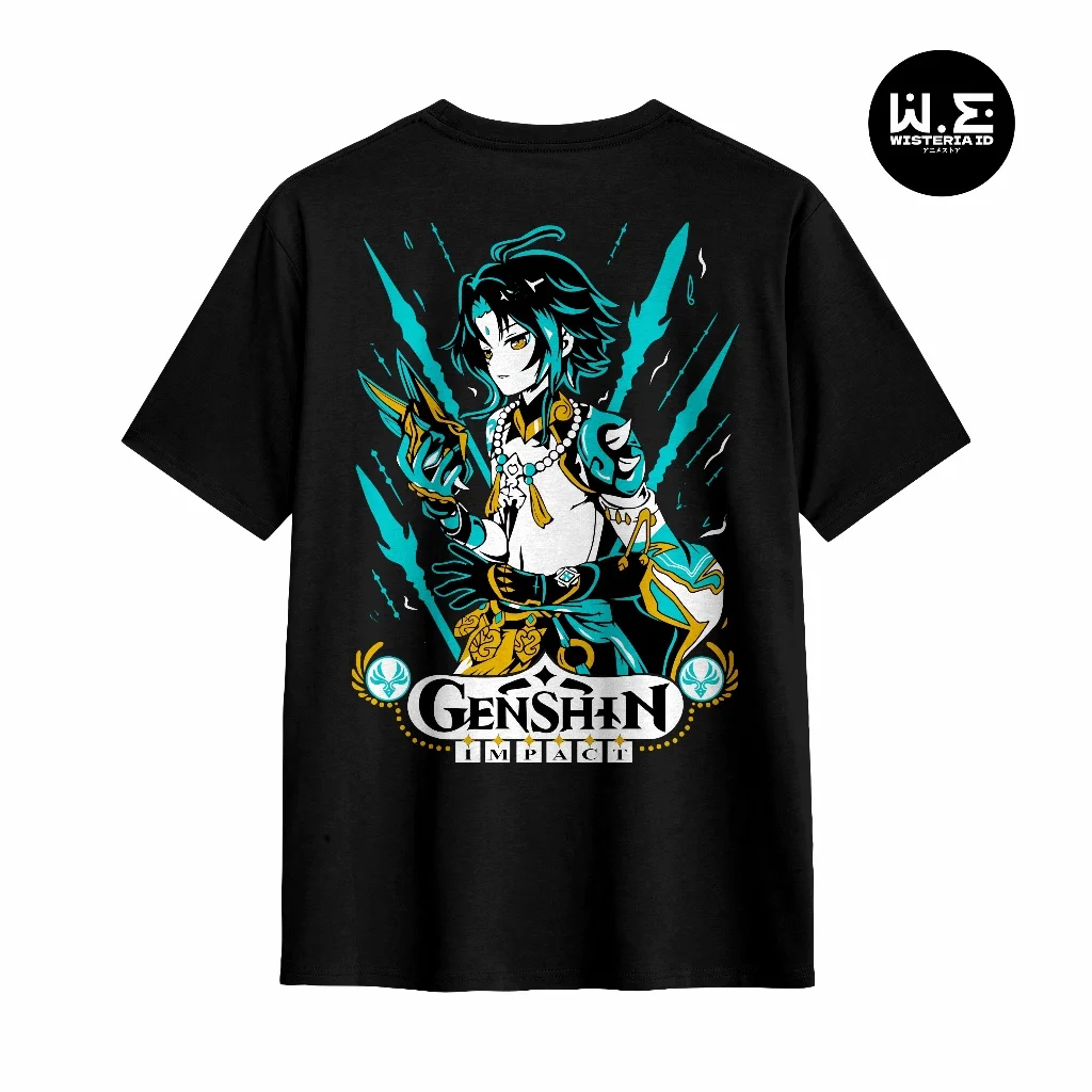 Kaos Varied Character Lore Genshin Impact 02E Baju Аниме 수вля Katun 24s Футболка Манга