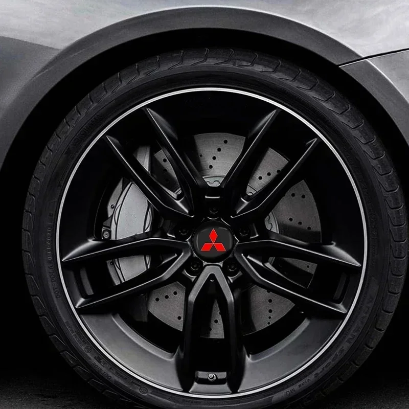 Для Mitsubishi 4 шт. 56 мм наклейки на центральную крышку ступицы колеса автомобиля
