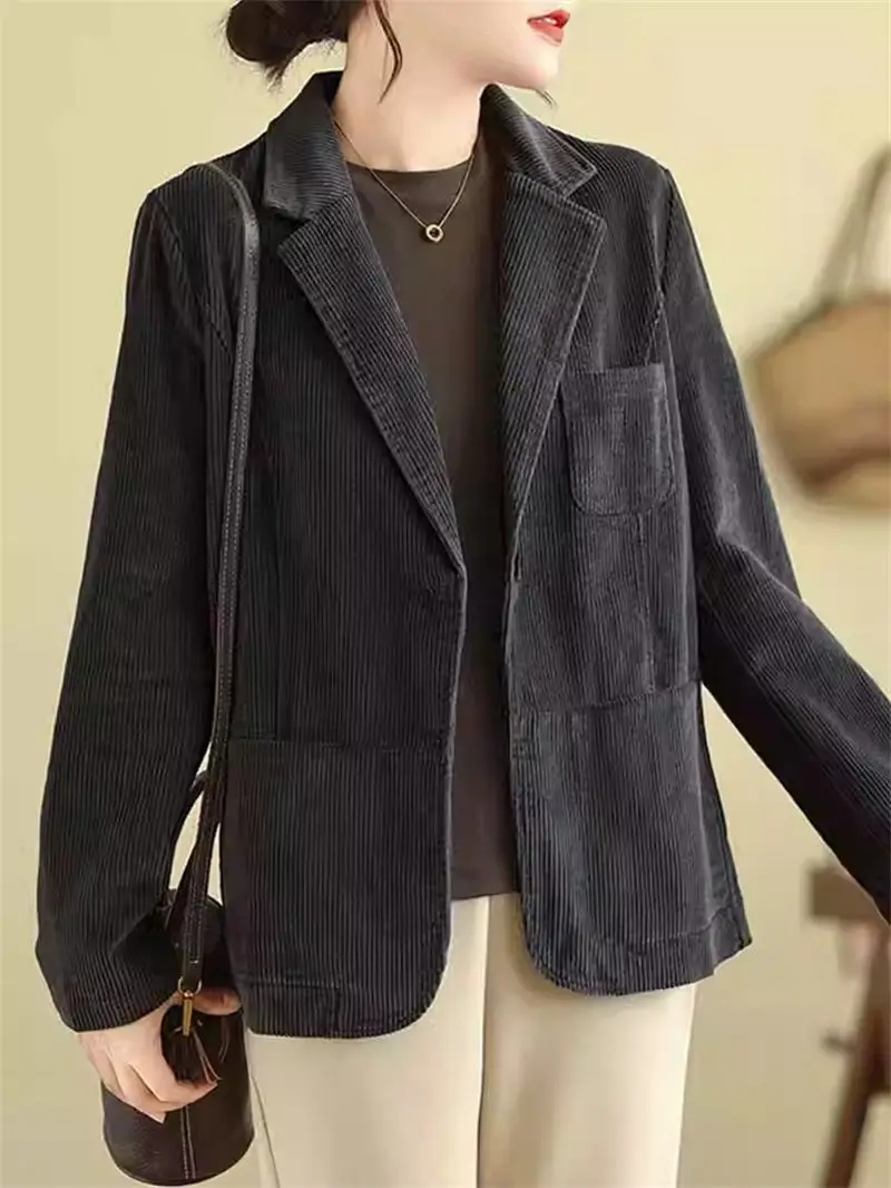 Новинка весна-осень женская мода женский костюм пальто 2024 популярный свободный и