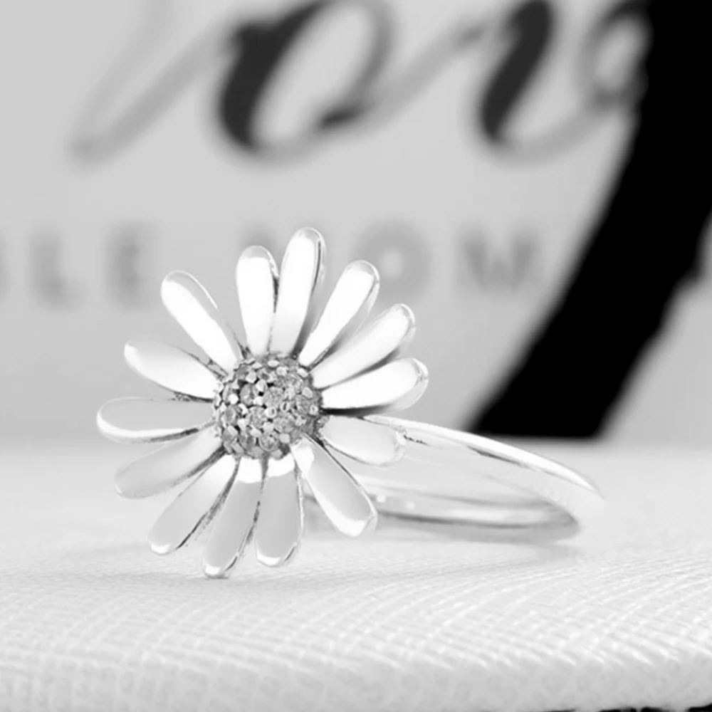 Pandora-Bague plaquée argent S925 avec sac Coth, série printemps, petits bijoux doux de niche fraîche, pavé détruire AndrFlower Language 2