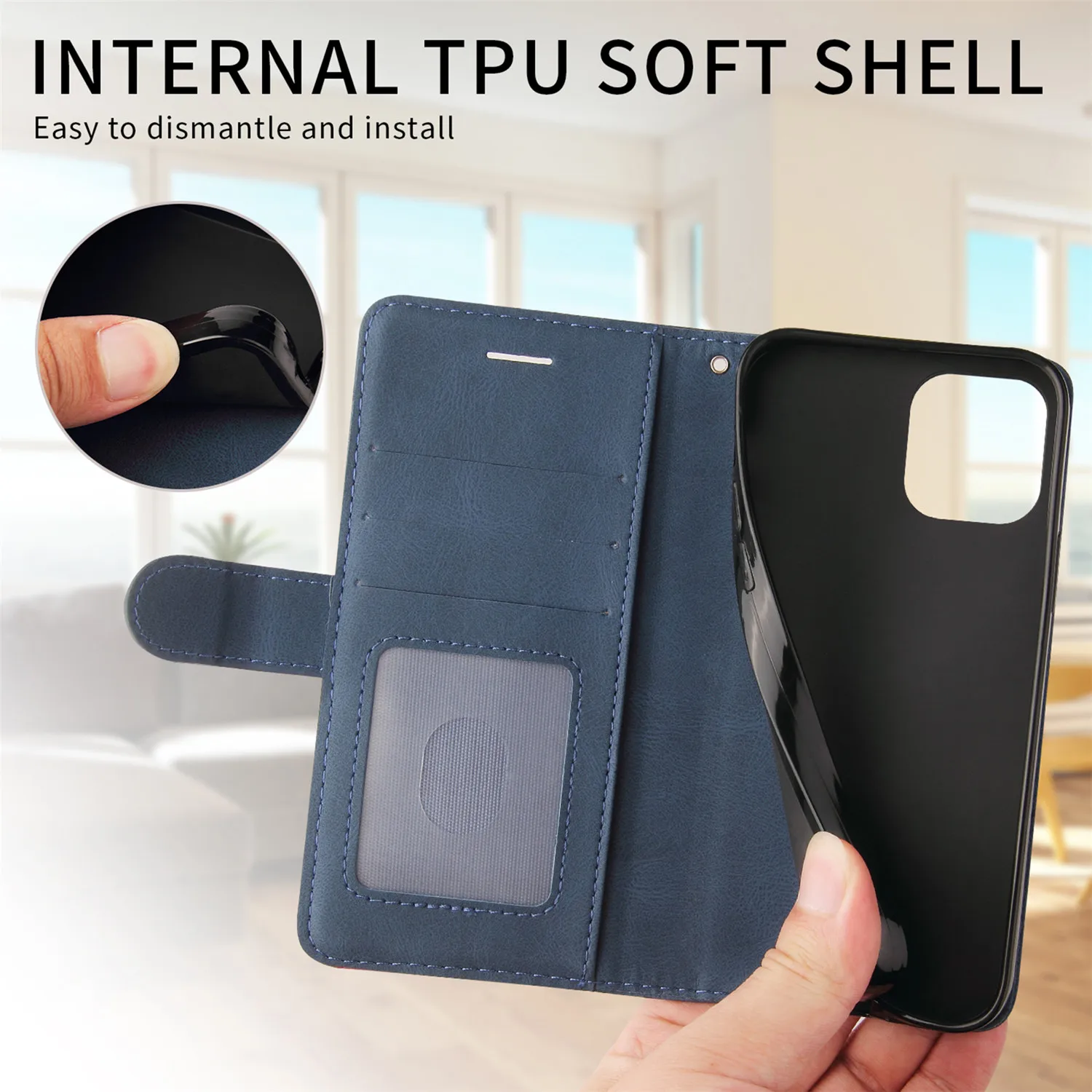 Leather Wallet Phone Case For Moto G6 G9 Play E5 E7 Plus E6S 2020 Edge S G Power 2021 G10 G30 G50 G60 E20 E40 Flip Stand Cover