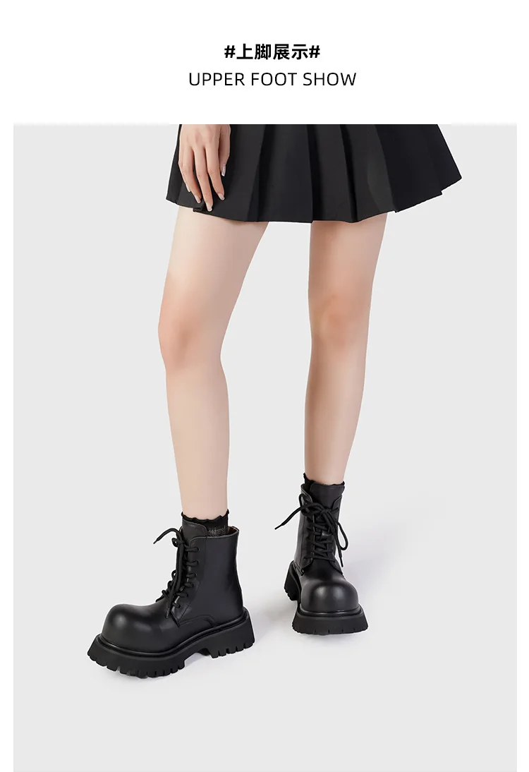 Ботильоны женские на плоской платформе