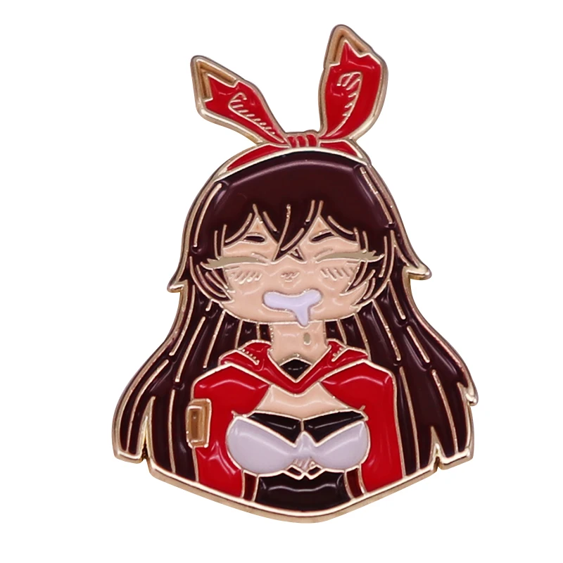 

Genshin Impact Amber Cartoon Game Enamel Brooch Pin Denim Jacket Lapel Metal Pins Brooches Badges Exquisite Jewelry Accessories