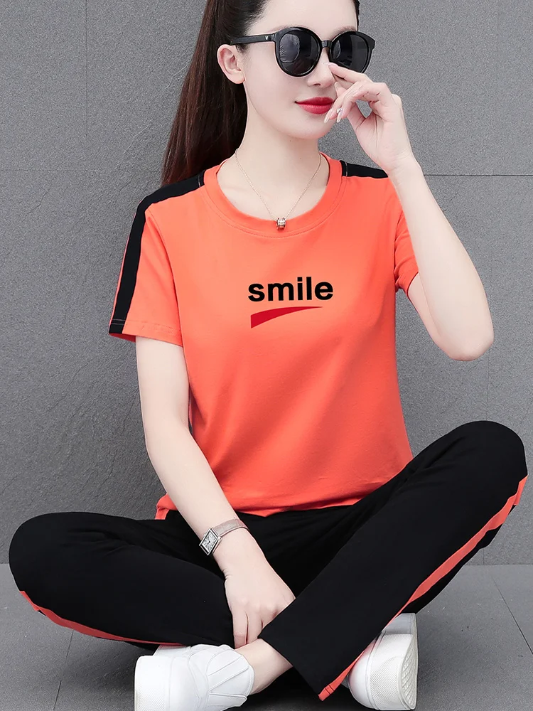 Летний тонкий спортивный комплект для женщин новинка 2024 женское платье среднего