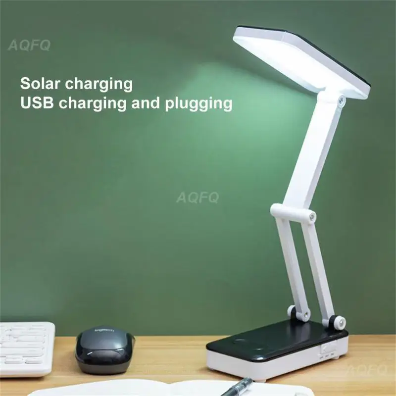 

LED Solar Night Light Desk Lamp Foldable Table Lamp USB Rechargeable Portable Adjustable Reading Lamp For Living Room Bedroom