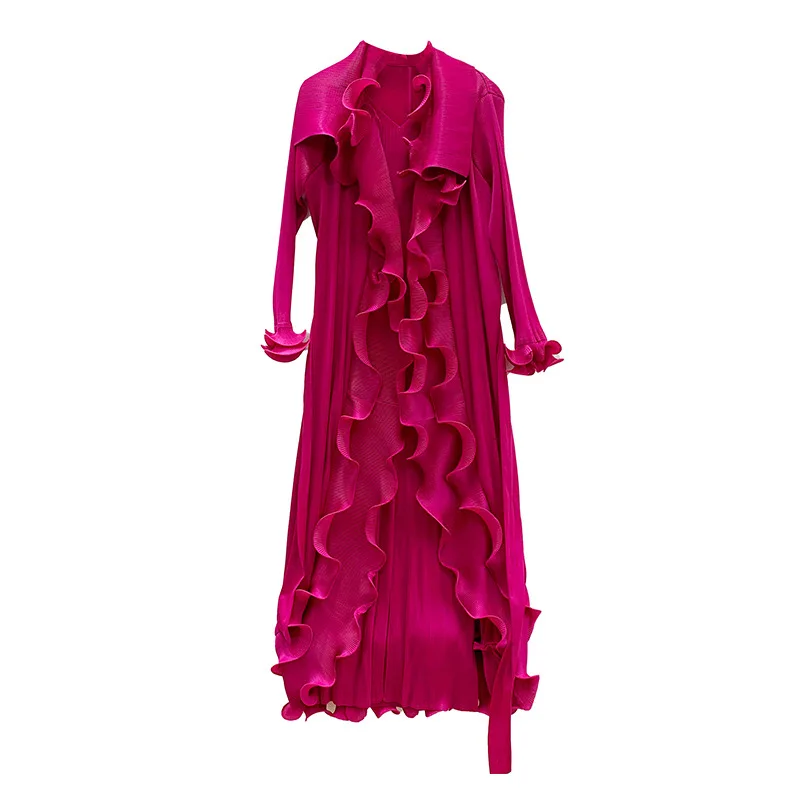 Плиссированная Осенняя Новинка 2023 Высококачественная кружевная юбка Auricularia с