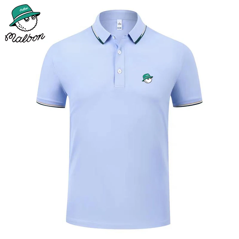 2023 New Summer Brand Embroidered Golf Polo Shirt Men's Hot High Cotton Short Sleeve Breathable Top Business Edition