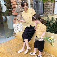 family matching outfits 2022 summer chinese style sets mother kids mother daughter matching clothes baby girl clothe family look