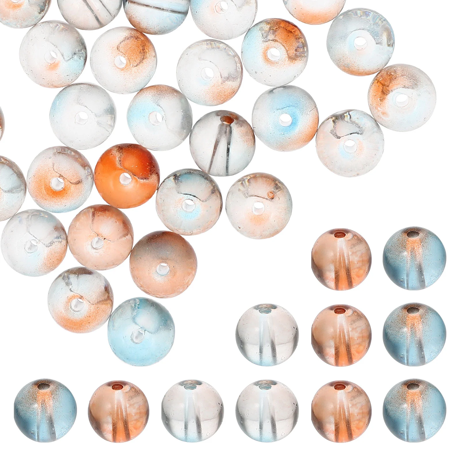 

Beads Loose Craft Glassjewelry Round Spacer Bead Diy Crafts Large Hole Making Charms