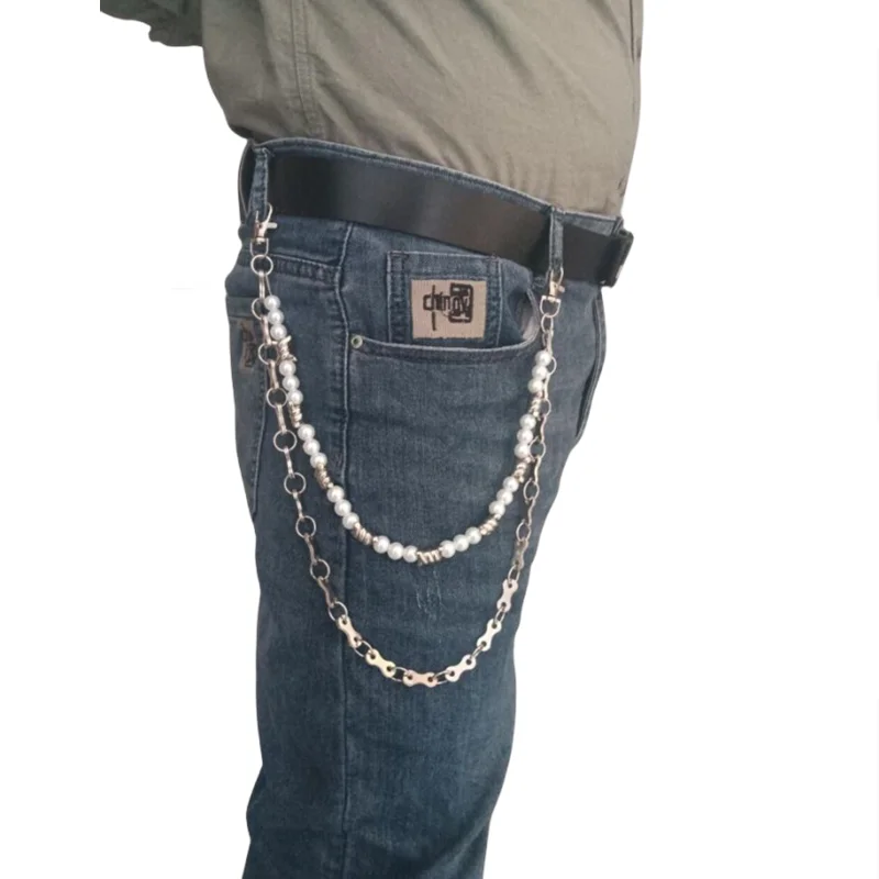 Цепочка для ключей мужчин и женщин металлическая Многослойная цепь в стиле