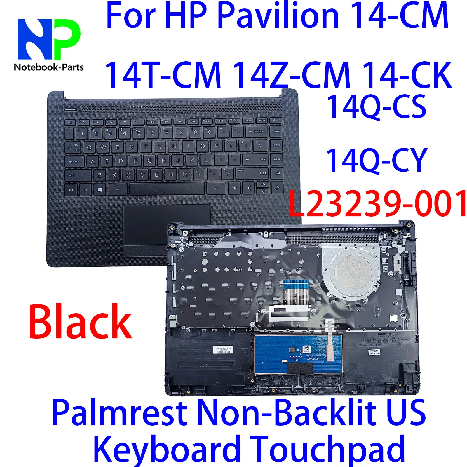 Новая верхняя крышка для HP Pavilion 14-CM 14T-CM 14Z-CM 14-CK 14Q-CS 14Q-CY упор рук без подсветки