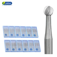 6pcs yubao germany imported f1 wave needle ball grinding head wooden core carving crafts micro carving drill bit jewelry tool