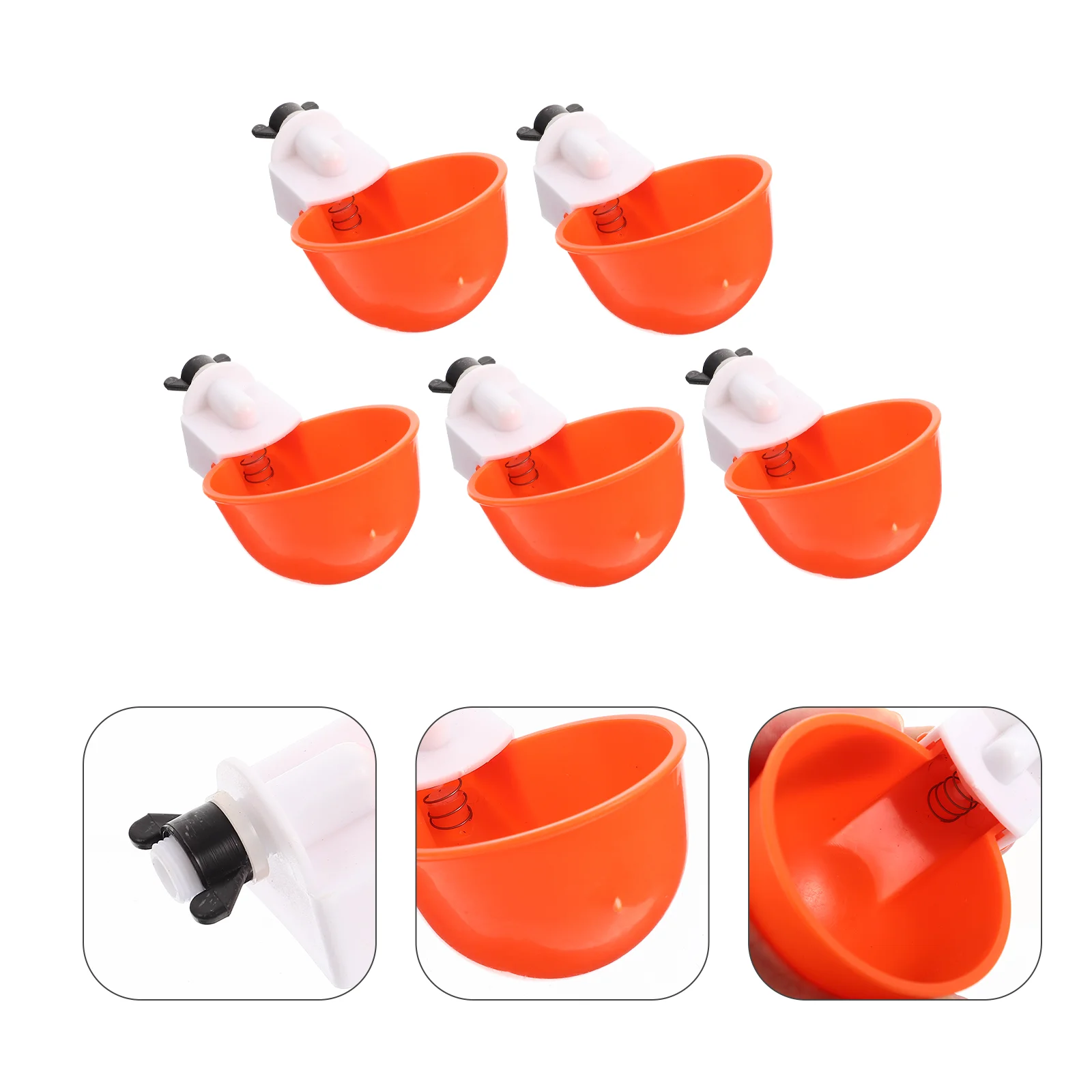 

Chicken Cups Bowl Poultry Feeder Waterer Automatic Chick Watering Cup Drinker Duck Pigeon Supply Farm Drinkfeeders Dish Bird