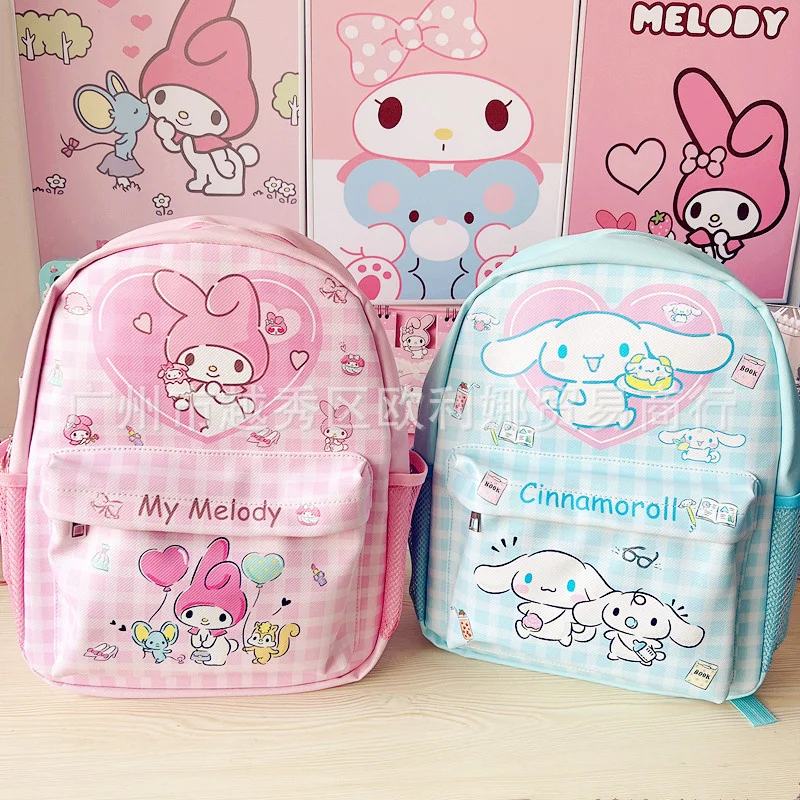

Sanrio Kuromo Melody Cute Bags Y2k Girls Cartoon Backpacks Children Trendy Schoolbag Shoulder Bag Women Portable Small Backpacks