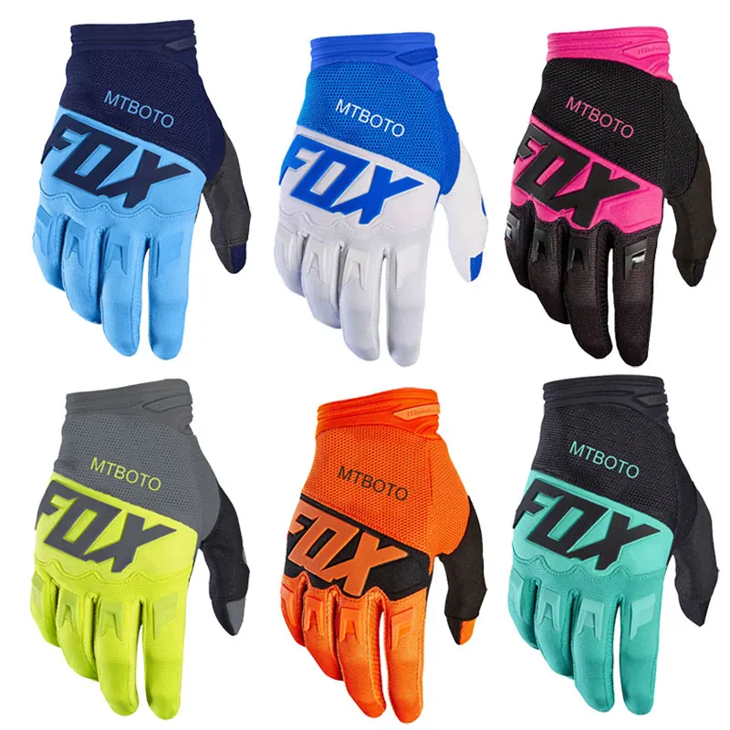MTBOTO Fox gloves mtb cycling Sports Full Finger Gloves MTBOTO Fox gloves for bicycles Motorcycle Gloves Racing Bike Motocross