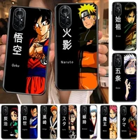 2022 anime cartoon comic clear phone case for huawei honor 20 10 9 8a 7 5t x pro lite 5g black etui coque hoesjes comic fash d